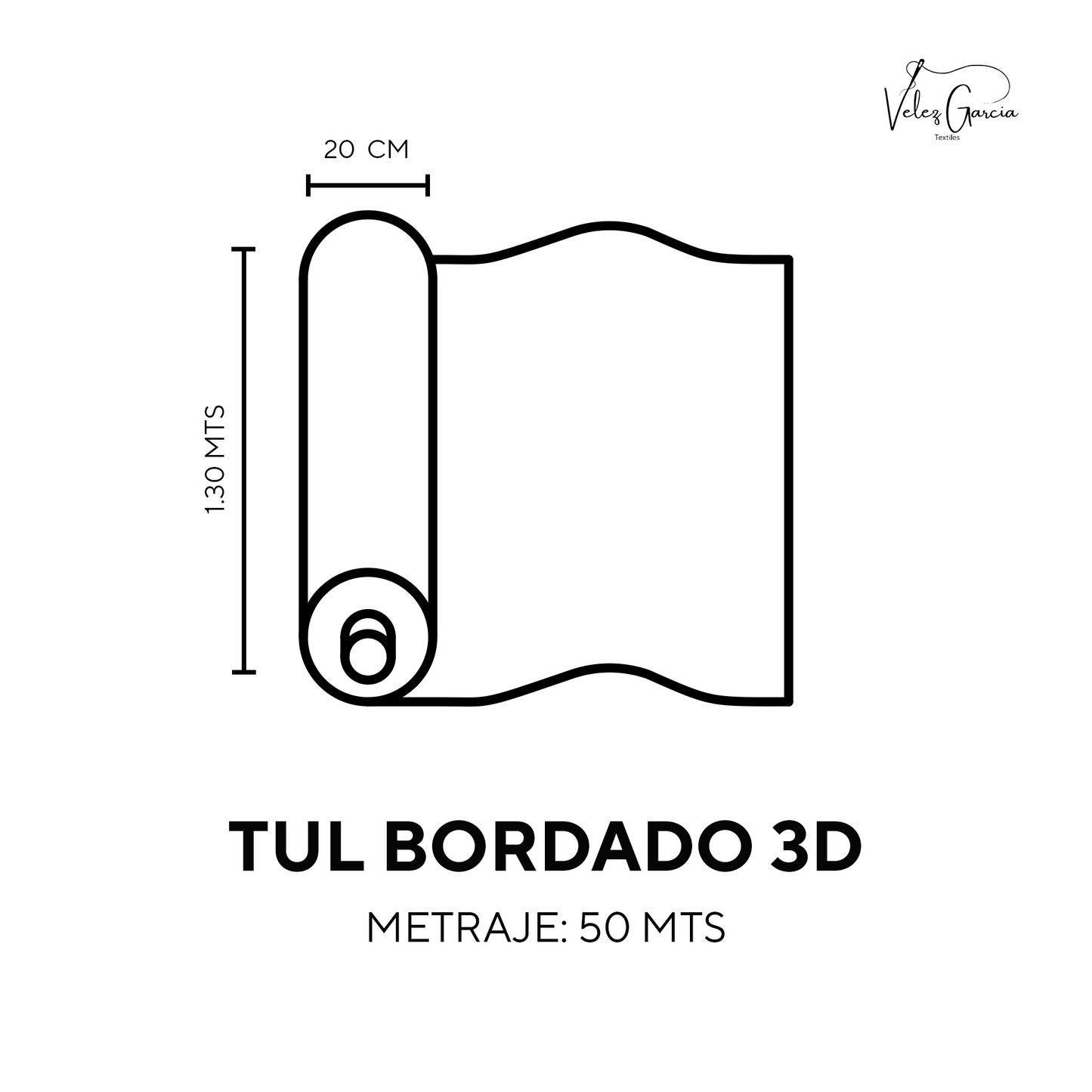 TUL BORDADO 3D FLOR DE CINCO PETALOS CON PERLAS