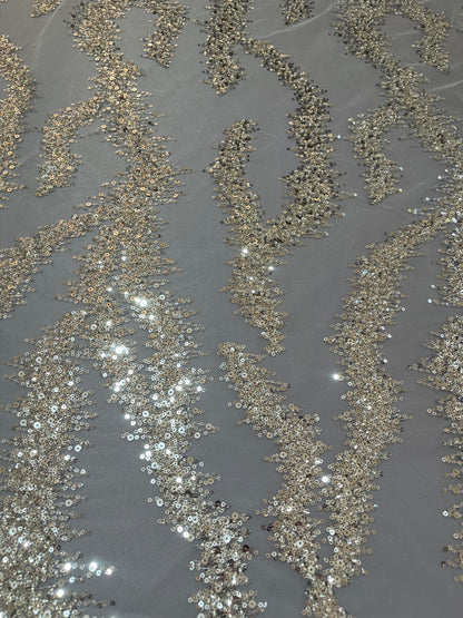 TUL LENTEJUELA GUSANITO PLATA