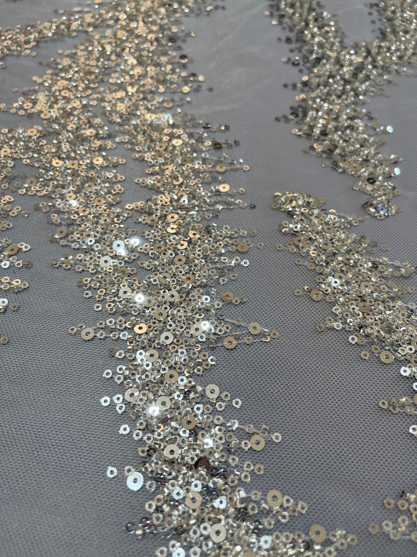 TUL LENTEJUELA GUSANITO PLATA