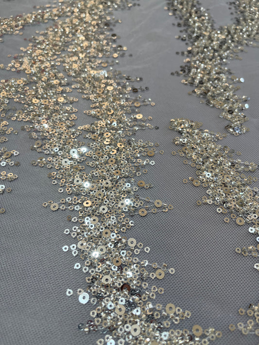 TUL LENTEJUELA GUSANITO PLATA