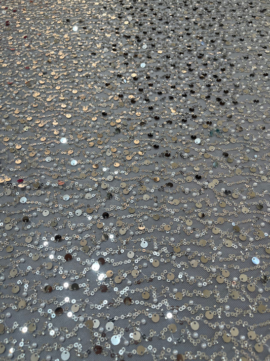 TUL LENTEJUELA PREMIUM PLATEADO