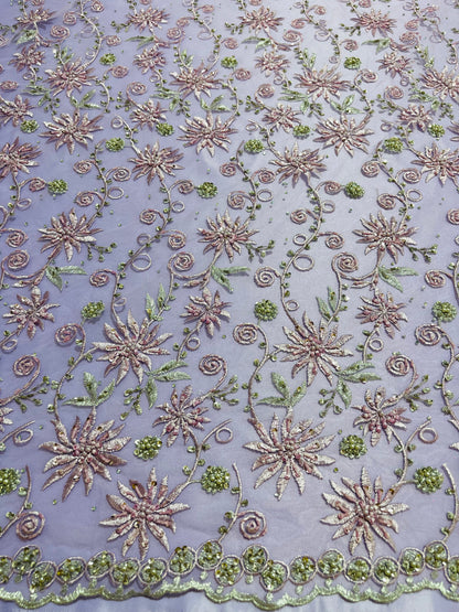 TUL BORDADO JARDIN ENCANTADO