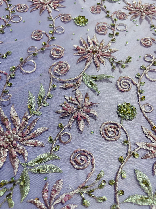 TUL BORDADO JARDIN ENCANTADO