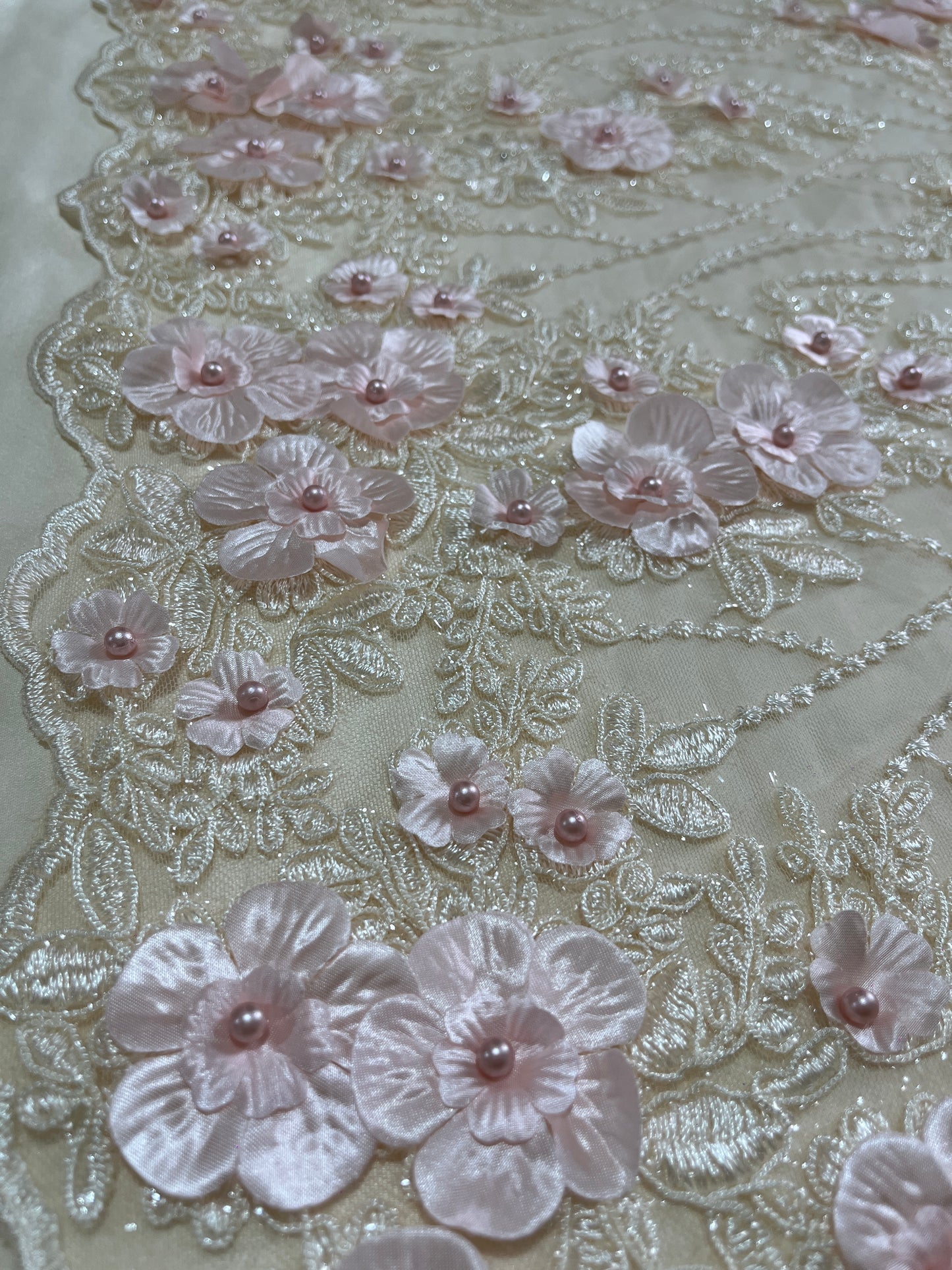 TUL BORDADO ILUSION FLORAL
