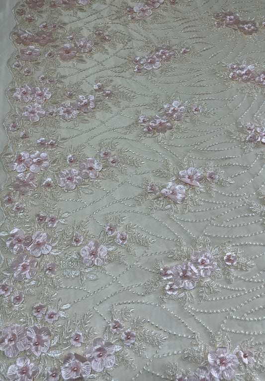TUL BORDADO ILUSION FLORAL