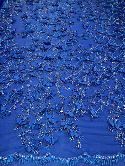 TUL JARDIN AZUL REAL