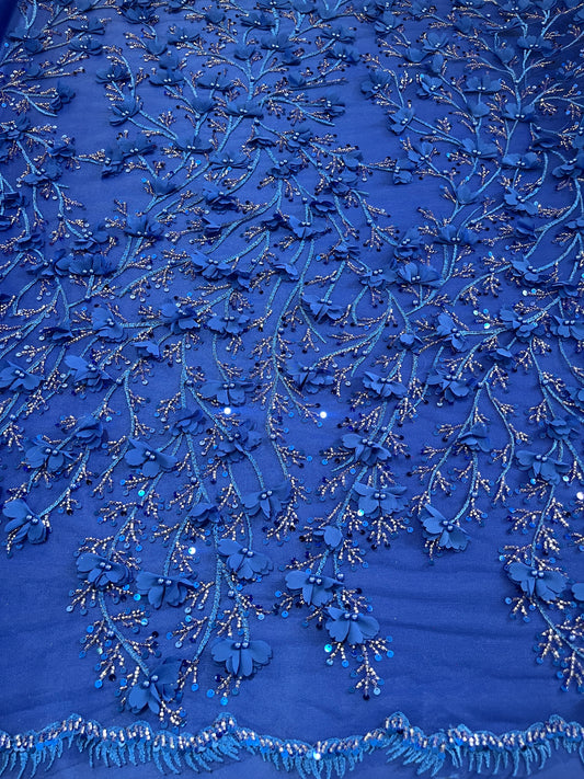 TUL JARDIN AZUL REAL