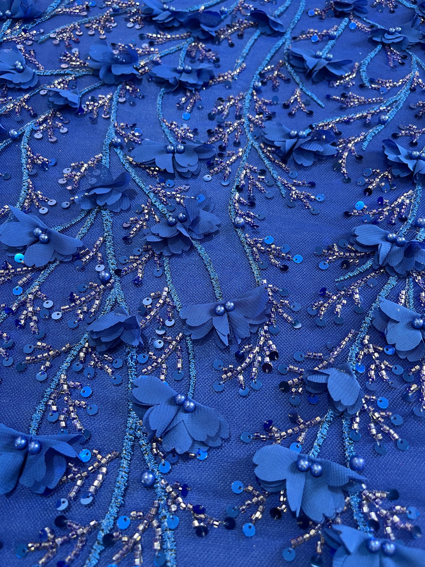 TUL JARDIN AZUL REAL