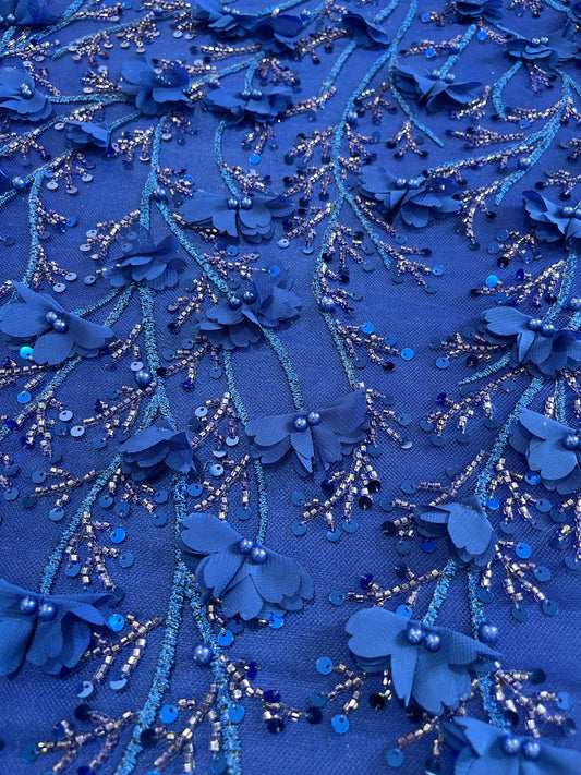 TUL JARDIN AZUL REAL