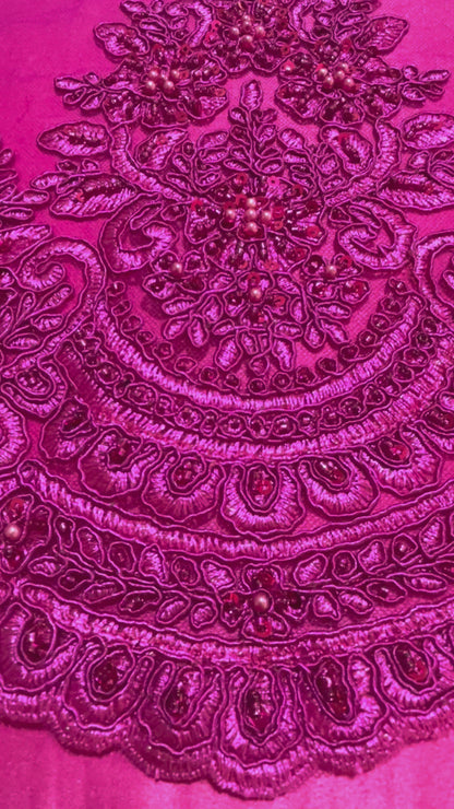 TUL BORDADO ROYAL PINK