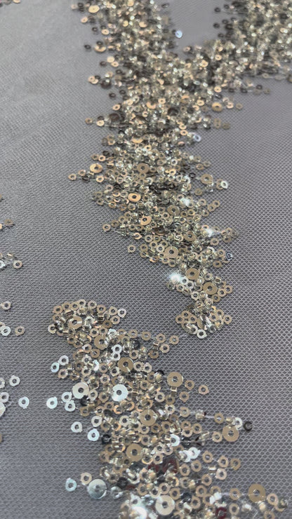 TUL LENTEJUELA GUSANITO PLATA